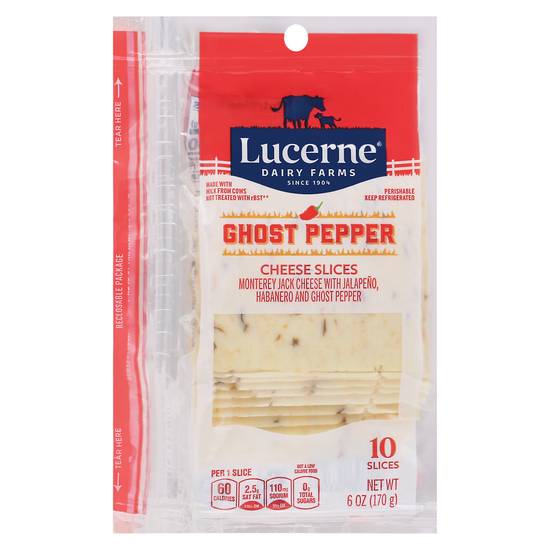 Lucerne Ghost Pepper Cheese Slices (10 ct)
