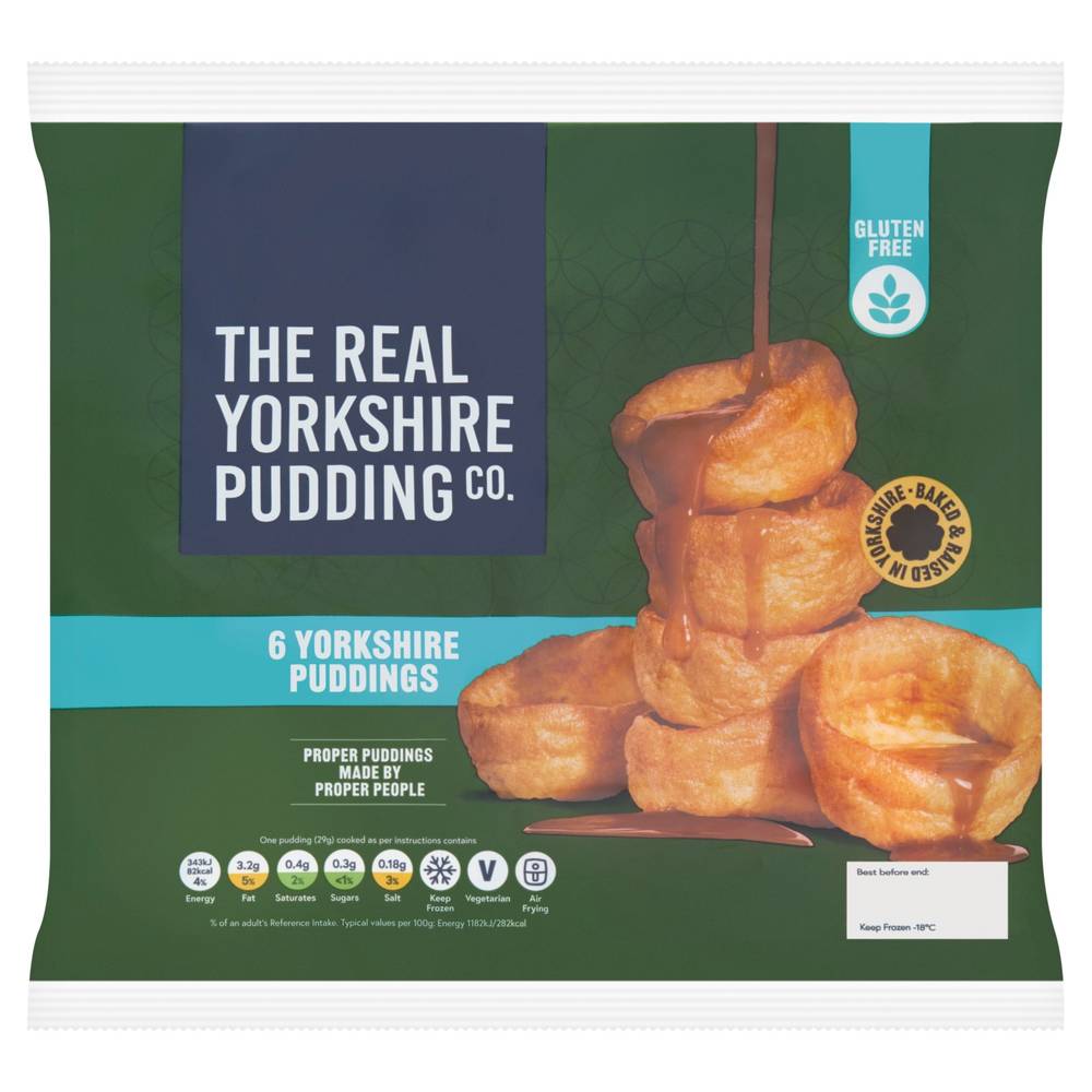 The Real Yorkshire Pudding Company Gluten Free Yorkshire Puddings 180G