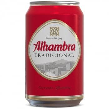 Cerveza Alhambra tradicional lata 33 cl.