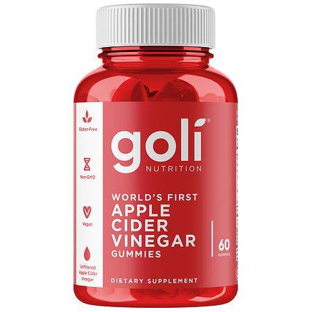 Goli Dietary Supplement Gummies, Apple Cider Vinegar (60 ct)