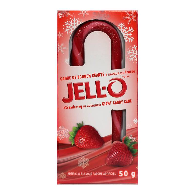 Jell-O Giant Candy Cane, Strawberry (100 g)