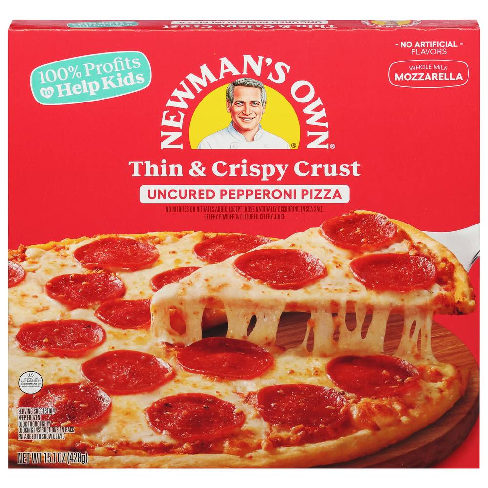 Newman's Own Thin and Crispy Crust Uncured Pepperoni Pizza (15.1 oz)