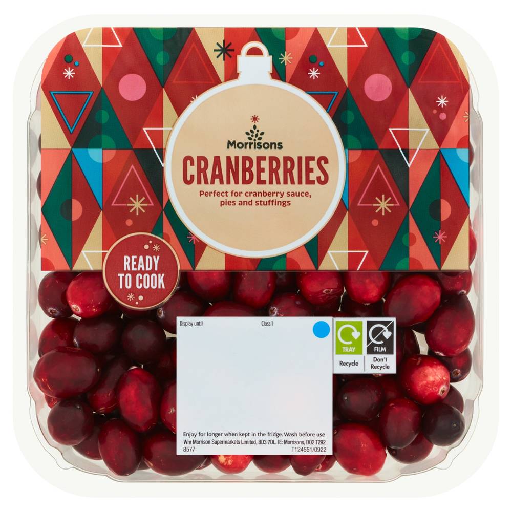 MORRISONS CRANBERRIES 275G