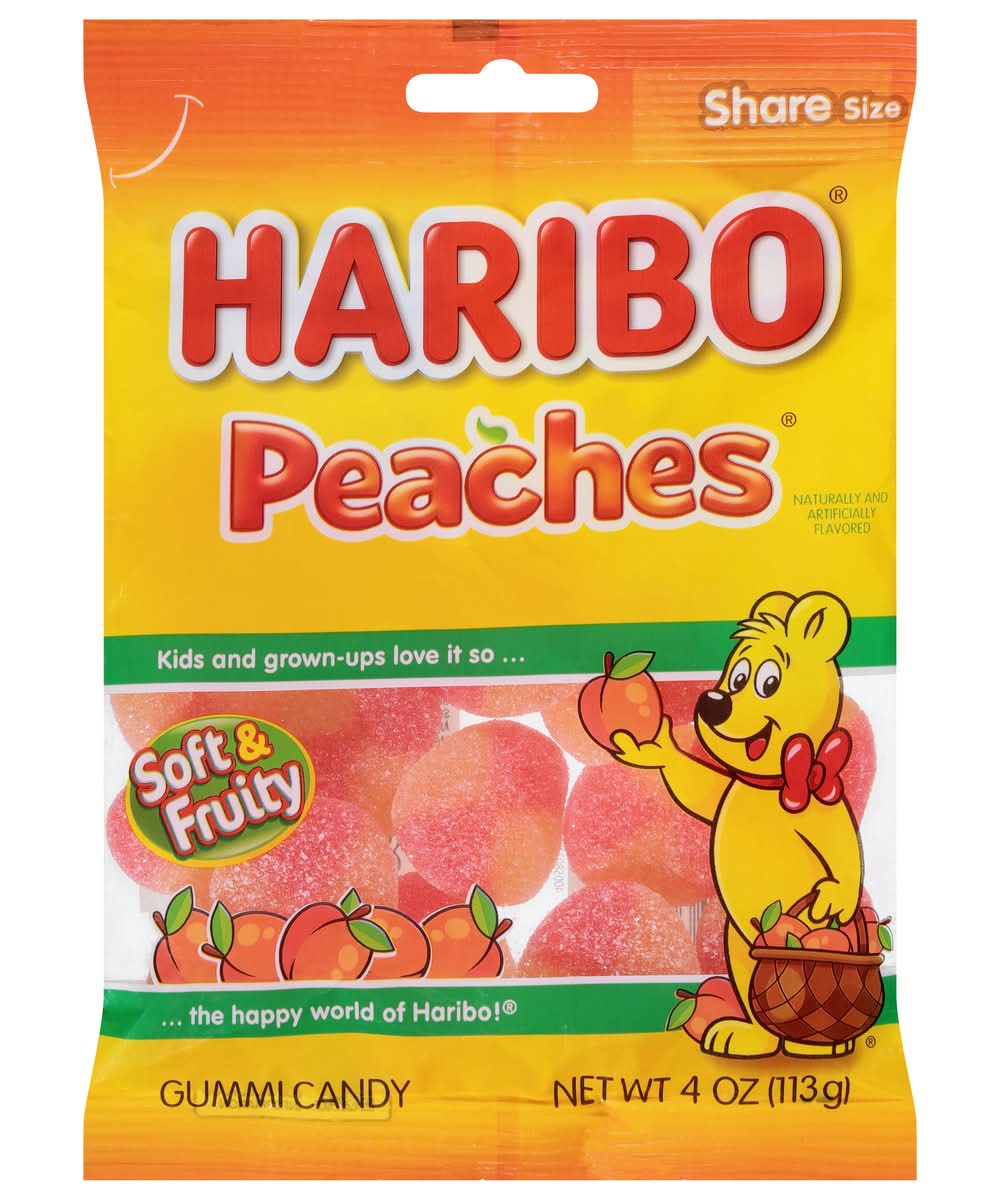 Haribo Gummy Candy, Peaches (160 g)