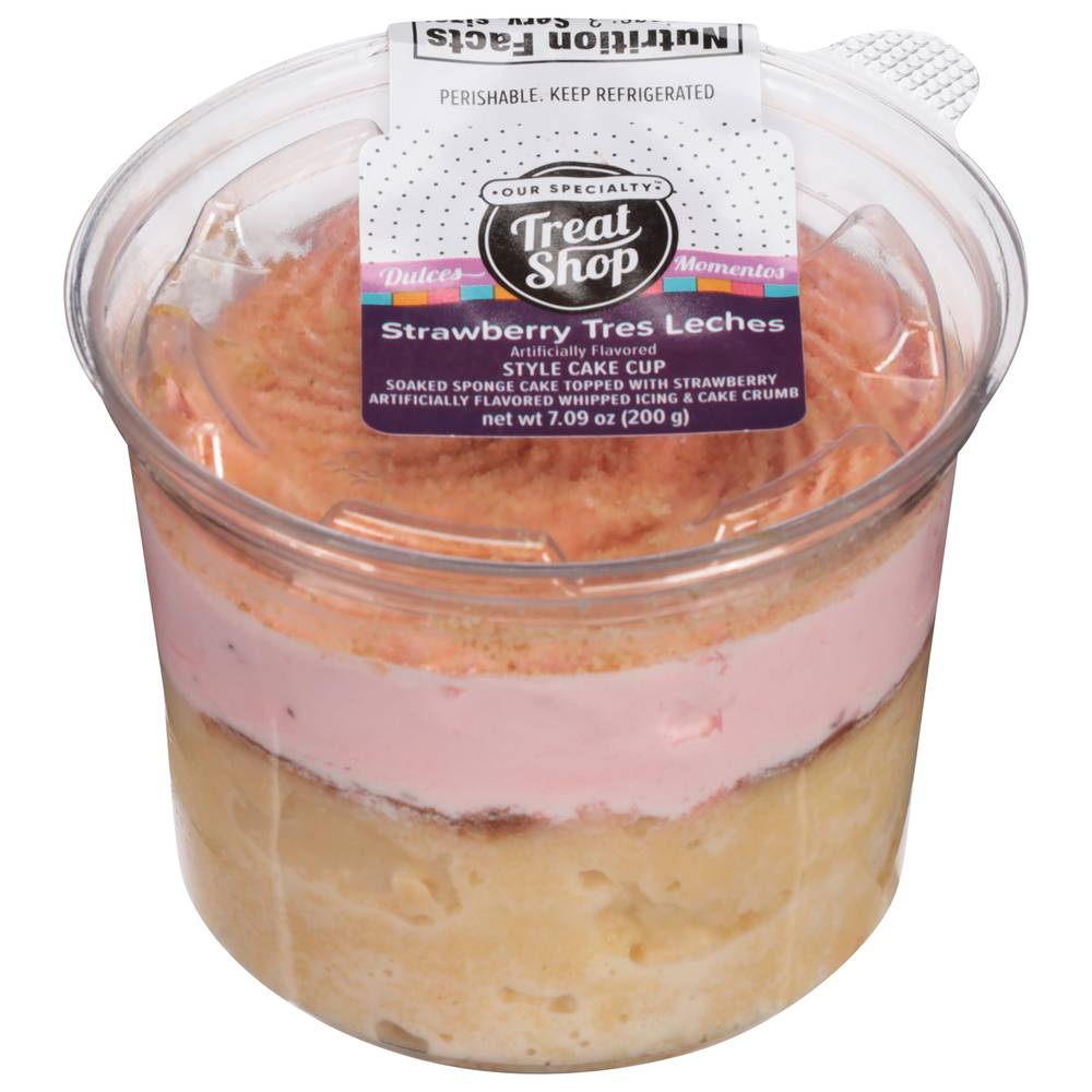 Our Specialty Treat Shop Style Cup Cake, Strawberry Tres Leches (7.09 oz)