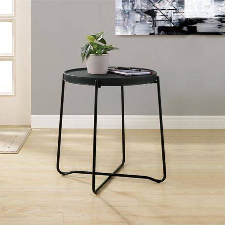 Hometrends table avec plateau (noir)