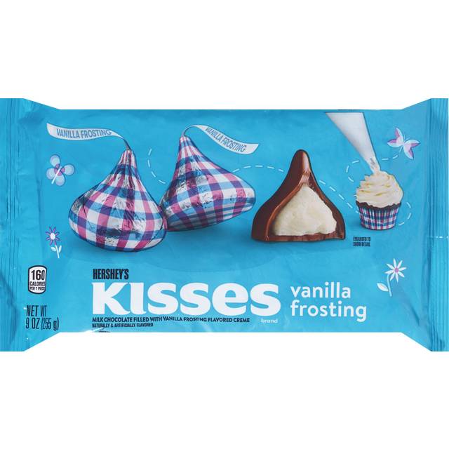 Hershey Kisses, Vanilla Frosting Flavor, 7 Oz