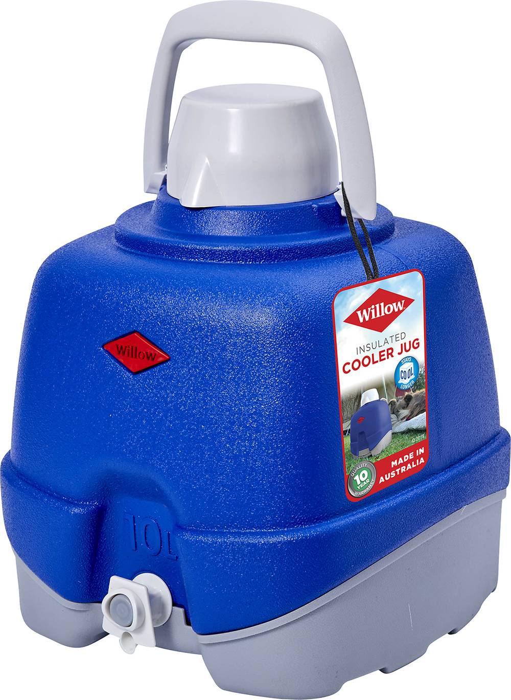 Glass Water Dispenser Cooler Jug With Tap Willow Cooler 10L Jug