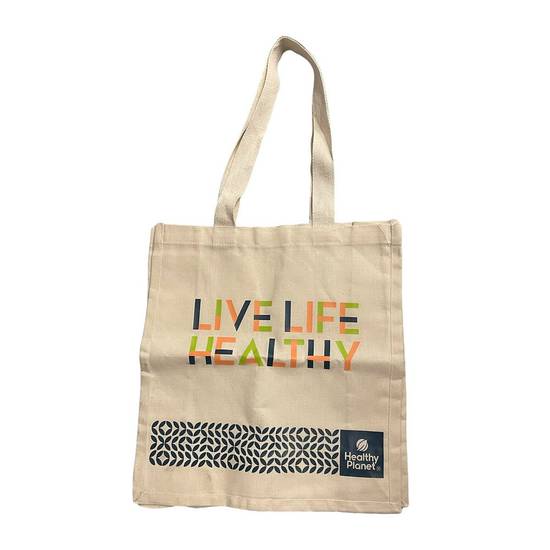 Healthy Planet Live Life Cotton Bag (1 ea)