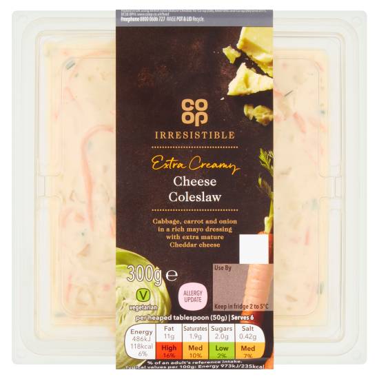 Co-Op Irresistible Extra Creamy Cheese Coleslaw 300g