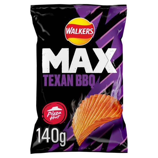 Walkers Max Pizza Hut Texan BBQ Sharing Crisps 140g