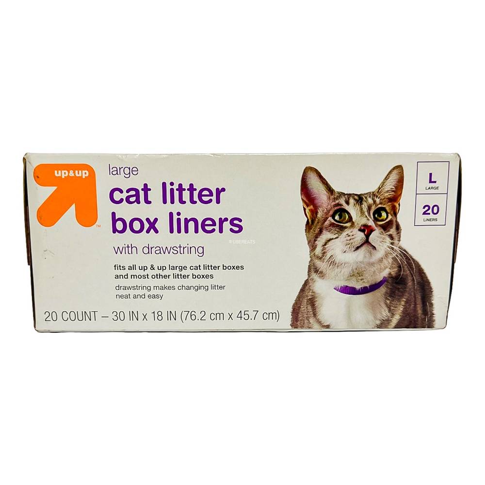 up&up Cat Litter Box Liners With Drawstring, L (20 ct)
