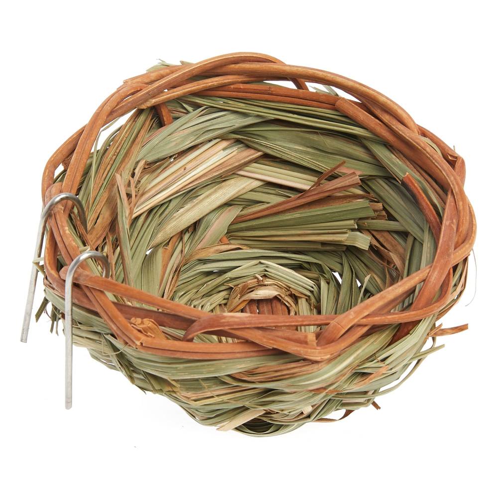 All Living Things Hand Woven Canary Bird Nest (brown-tan)