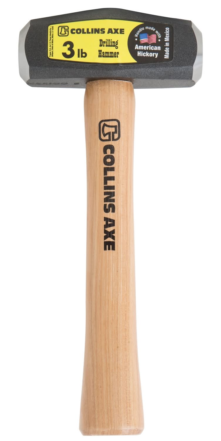 Collins 3 Lb Steel Drilling Hammer 10 In. Hickory Handle