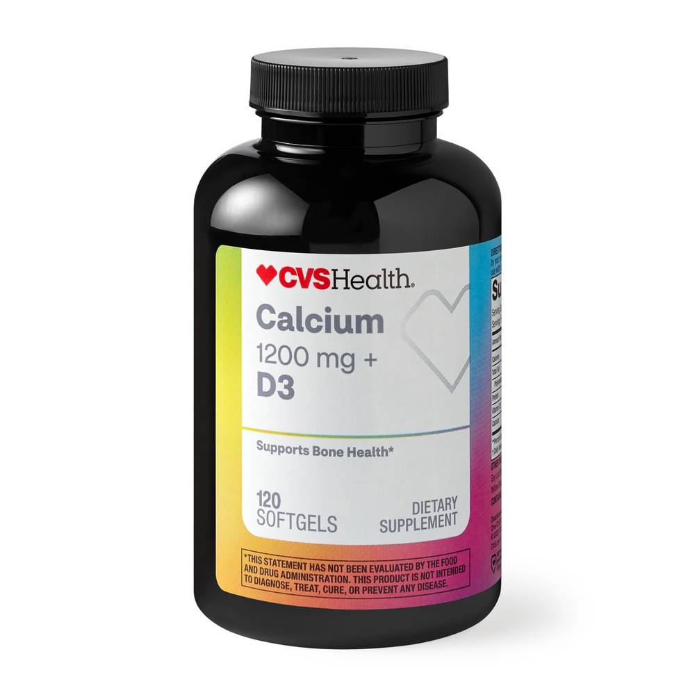 CVS Health Calcium + Vitamin D3 Softgels (120 ct)