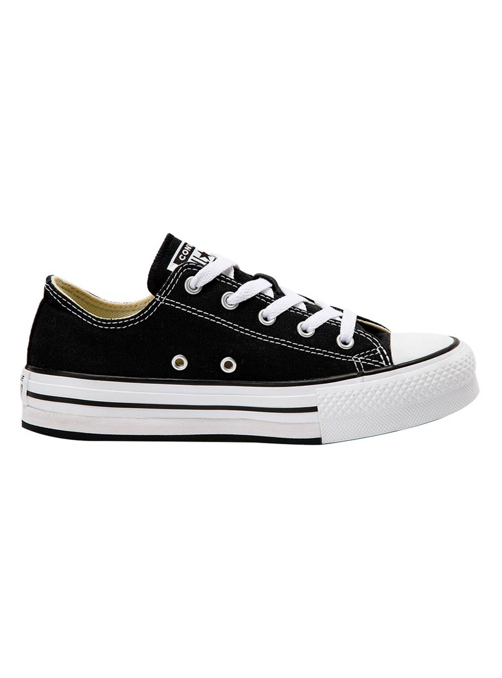 Converse zapatilla urbana  eva lift chuck taylor all star niña negro 'n 12x