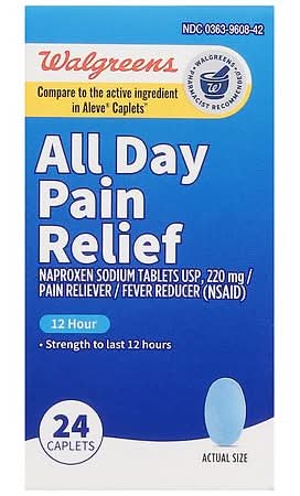 Walgreens All Day Pain Relief 220 mg Tablets (24 ct)