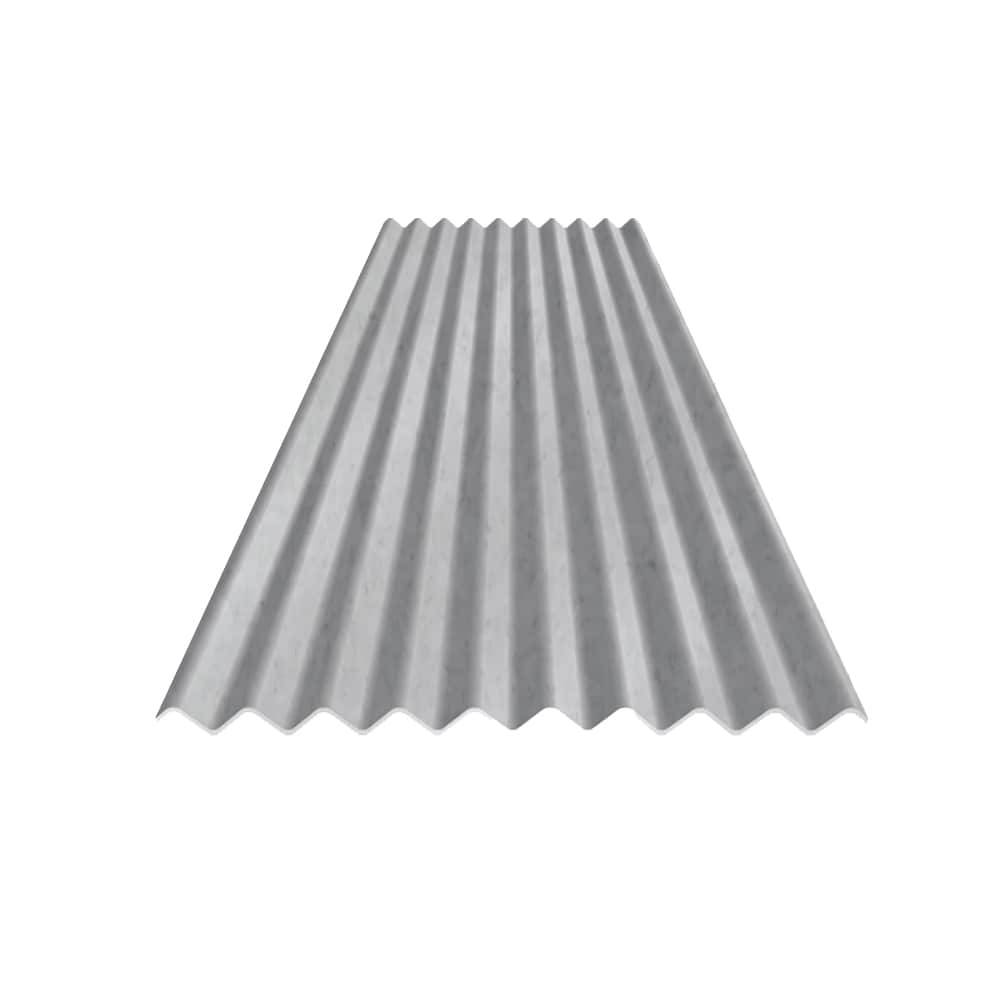 Metal Sales Panel 2.5-ft x 3-ft Corrugated Gray Steel Roof Panel | 2102503LW