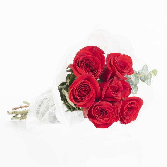 Floral boutique bouquet de rosas (6 tallos/rojo)