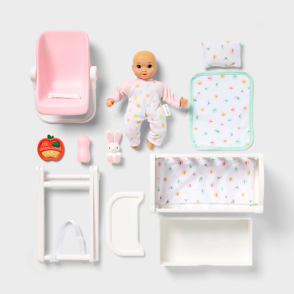 Gigglescape Little Baby Doll Set Ages 2+, 8 in