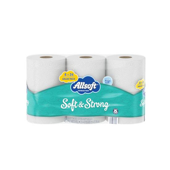 Angel Soft Allsoft Bath Tissue Mega Rolls (6 ct)