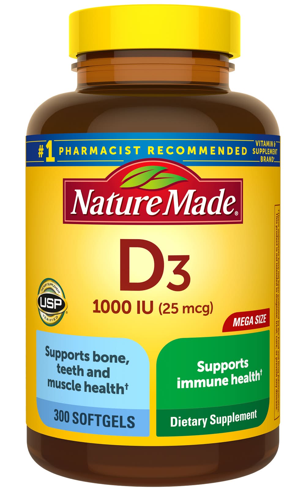Nature Made Vitamin D3 25 Mcg Mega Size (4.4 oz)