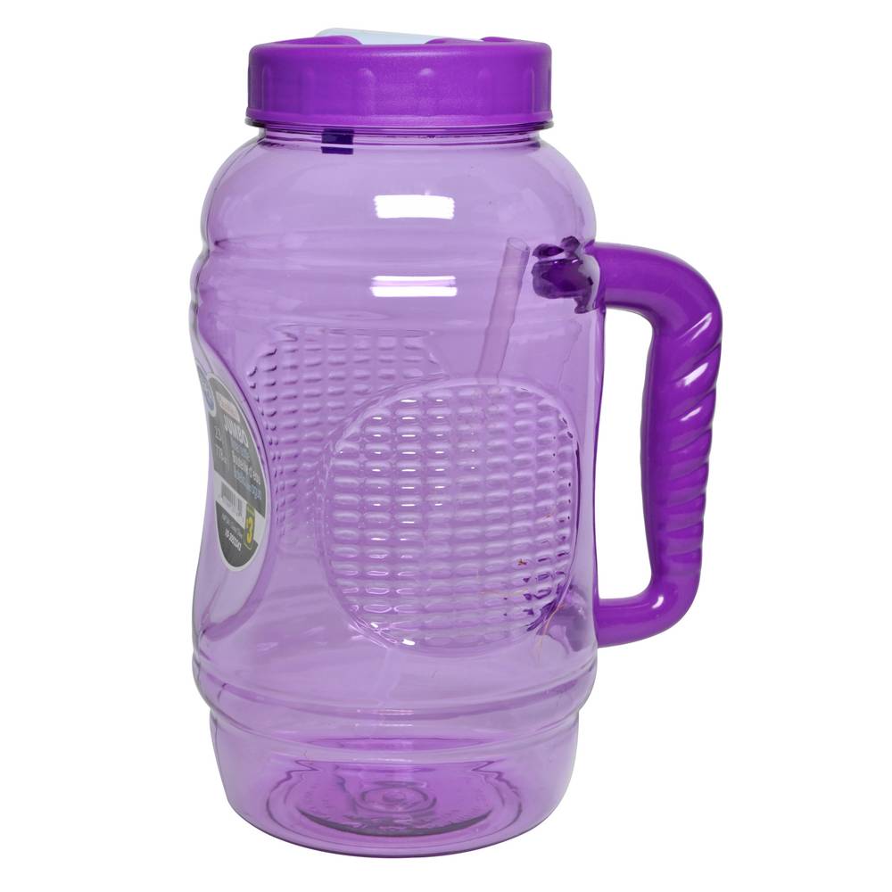 Flip Top Plastic Bottle with Straw