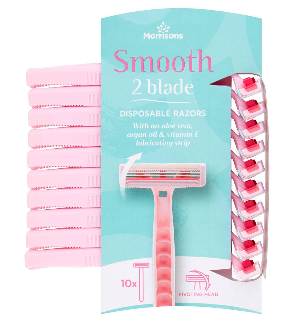 Morrisons Twin Blade Disposable Razors 10Pk