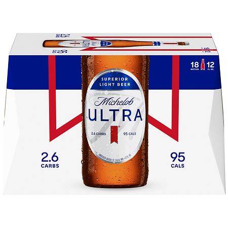 Michelob Ultra American Lager Beer - 12.0 fl oz x 18 pack