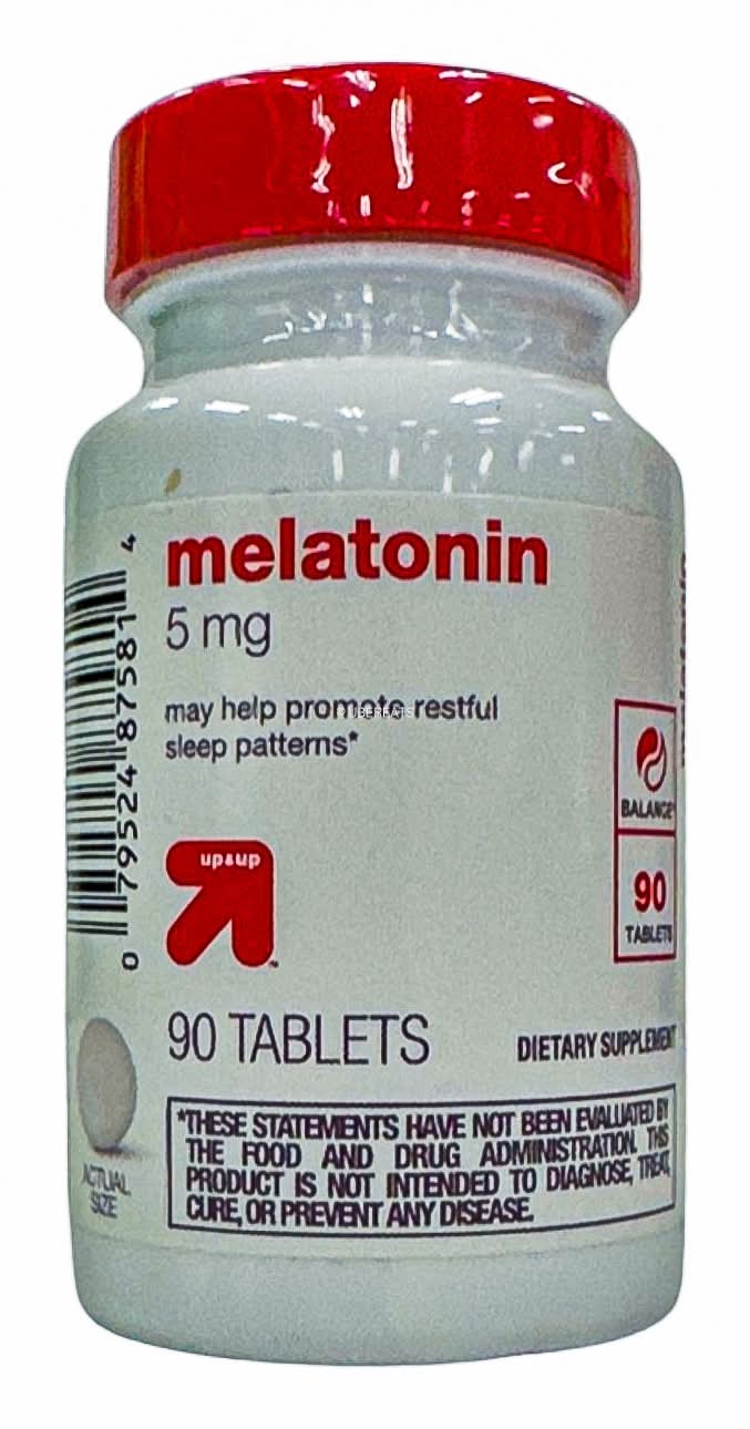 up&up Melatonin 5mg Supplement Tablets (90 ct)