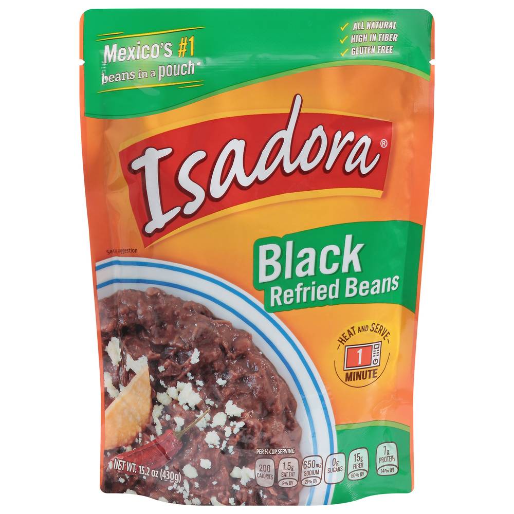 Isadora Refried Black Beans (15.2 oz)