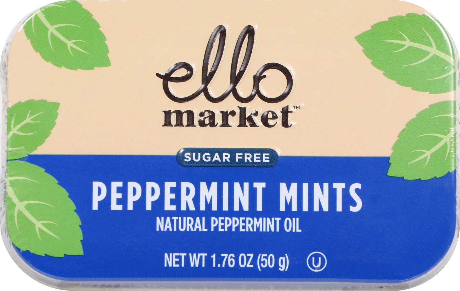 Ello Market Mints - Peppermint, 1.76 oz