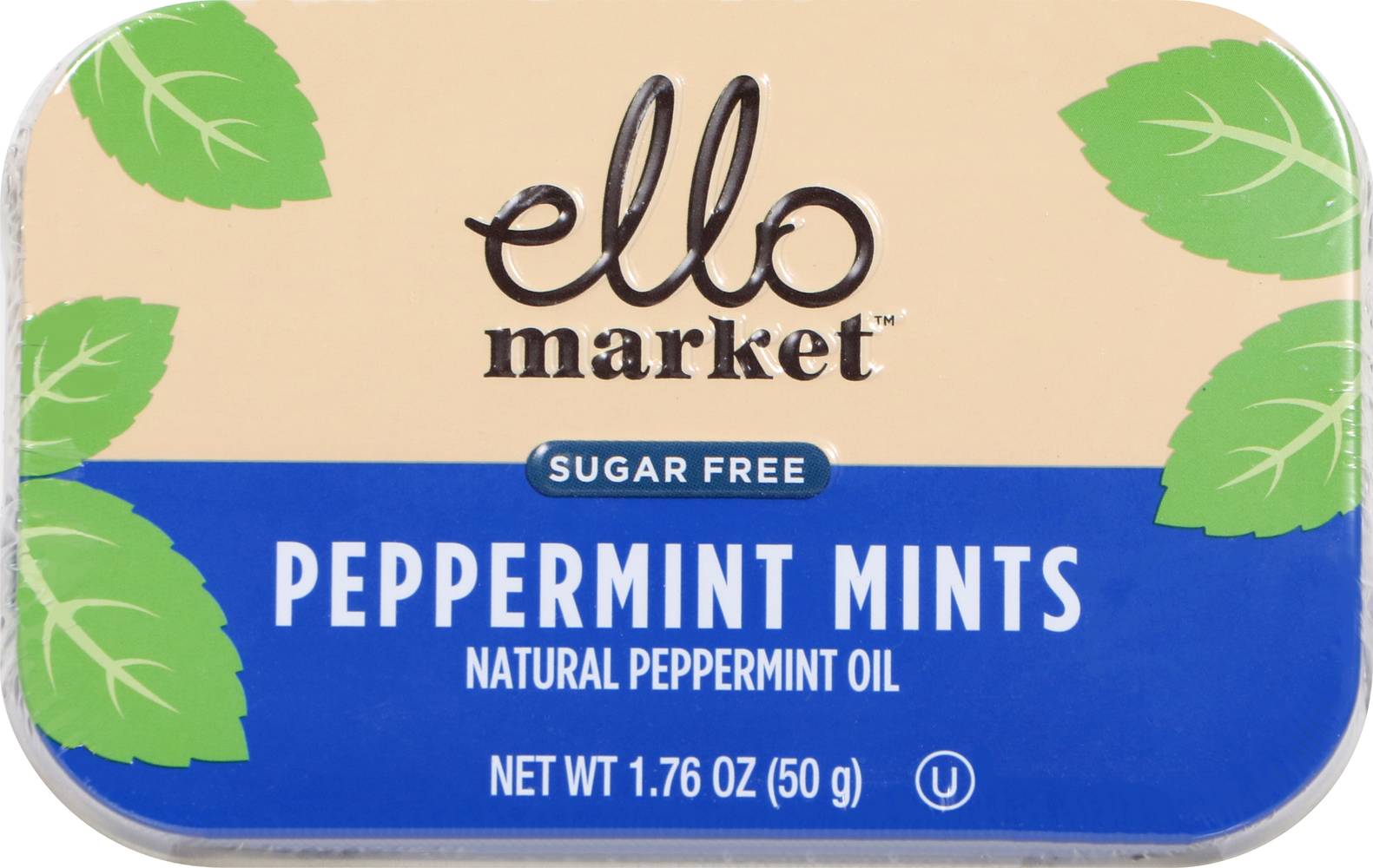 Ello Market Mints - Peppermint, 1.76 oz