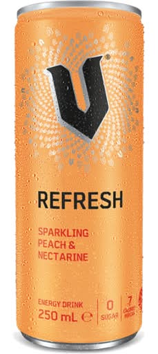V Refresh Refresh Energy Drink, Sparkling Peach & Nectarine (250mL)