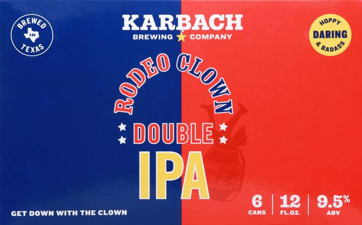 Karbach Brewing Co Rodeo Clown Double Ipa Domestic Beer (6 ct, 12 fl oz cans)