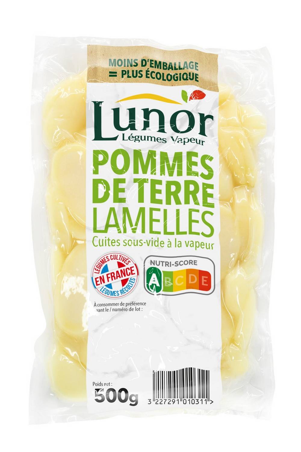 Lunor - Pommes de terre en lamelles cuites (500g)