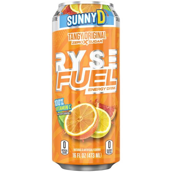 Ryse Fuel Sunny D Original Energy Drink (16 fl oz) (tangy)