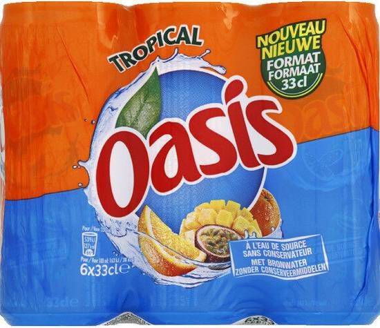 Oasis boisson tropical (6x33 cl)