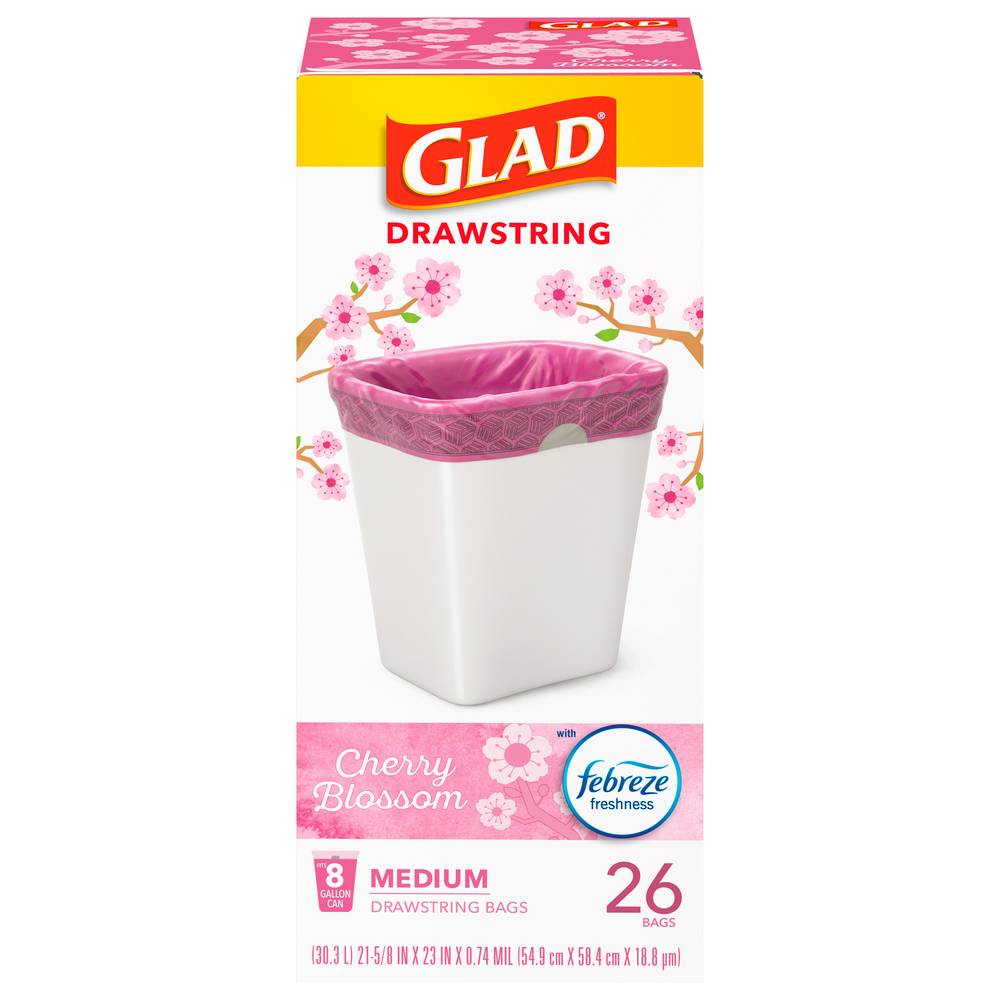 Glad Drawstring Trash Bags (medium )