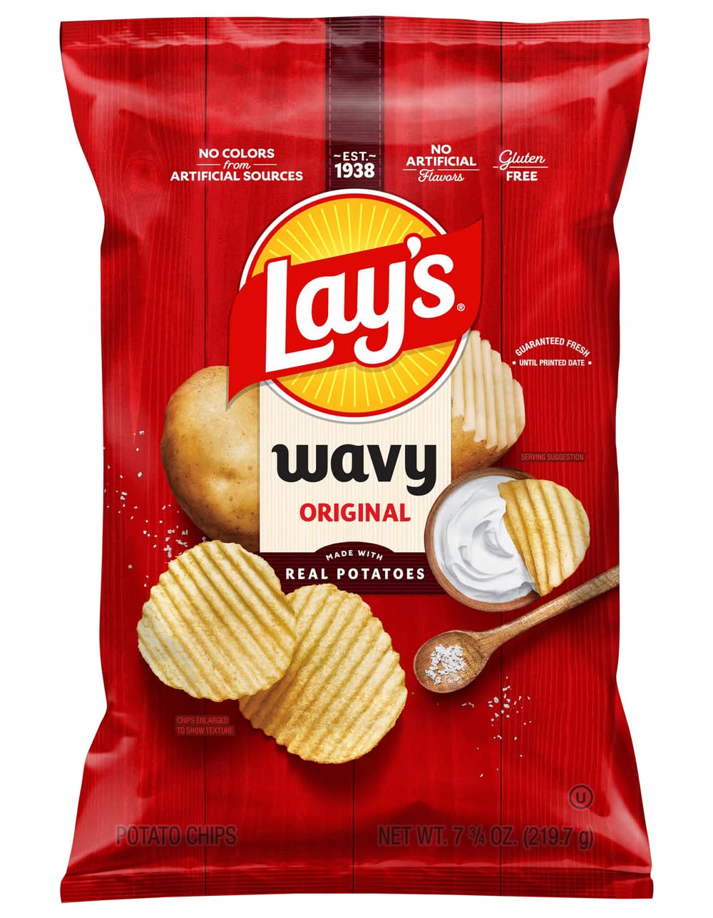 Lay's Wavy Potato Chips, Original (7.75 oz)