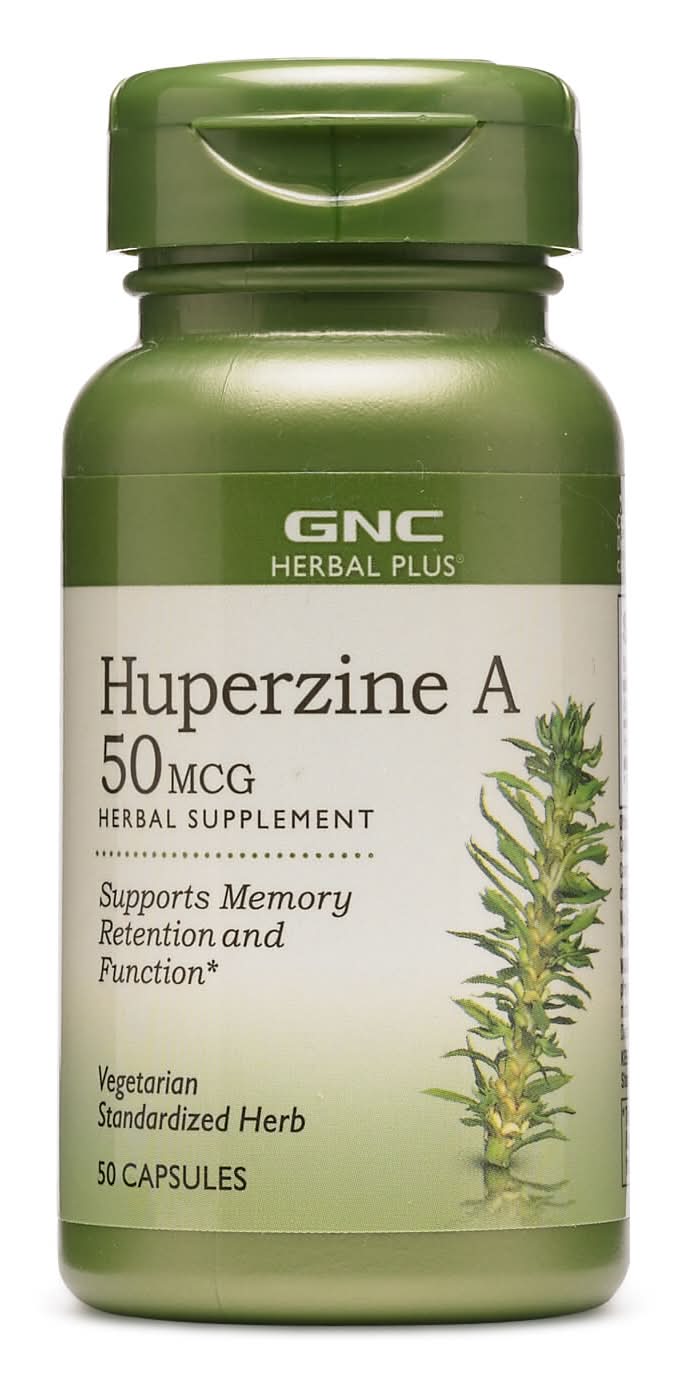 GNC Huperzine a 50 Mcg Herbal Supplement For Memory Retention and Support (50 ct)