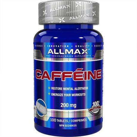 Allmax Caffeine 200mg Tabs 100's (pharmaceutical grade caffeine)