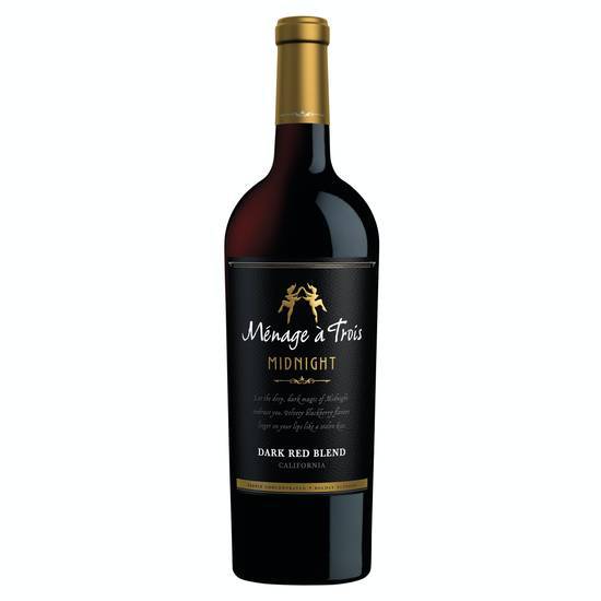 Menage a Trois Midnight Dark Red Wine Blend (750ml bottle)