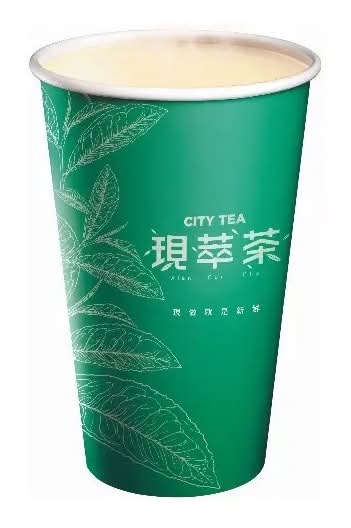 熱梔子花奶青(現萃茶)