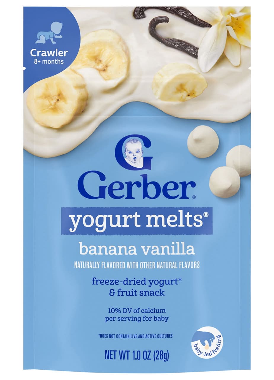 Gerber Crawler (8+ Months) Banana Vanilla Yogurt Melts