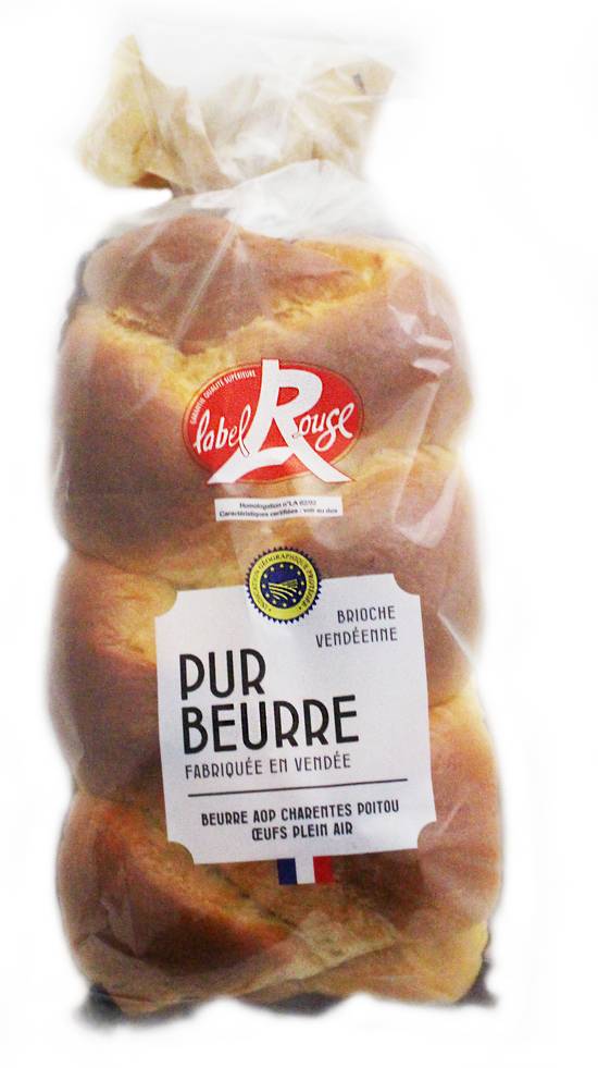 Label Rouge - Brioche pur beurre/vendéenne