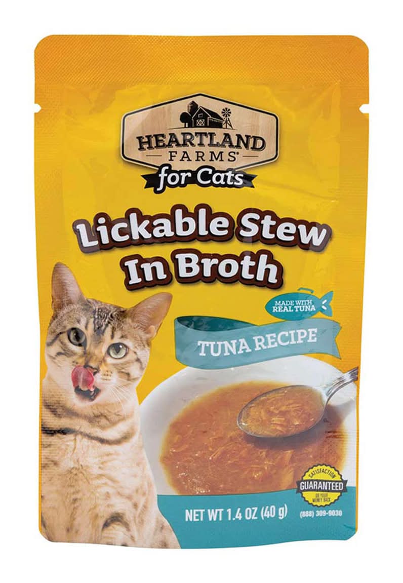 Heartland Farms Tuna Recipe Lickable Stew in Broth Cat Food (1.4 oz)