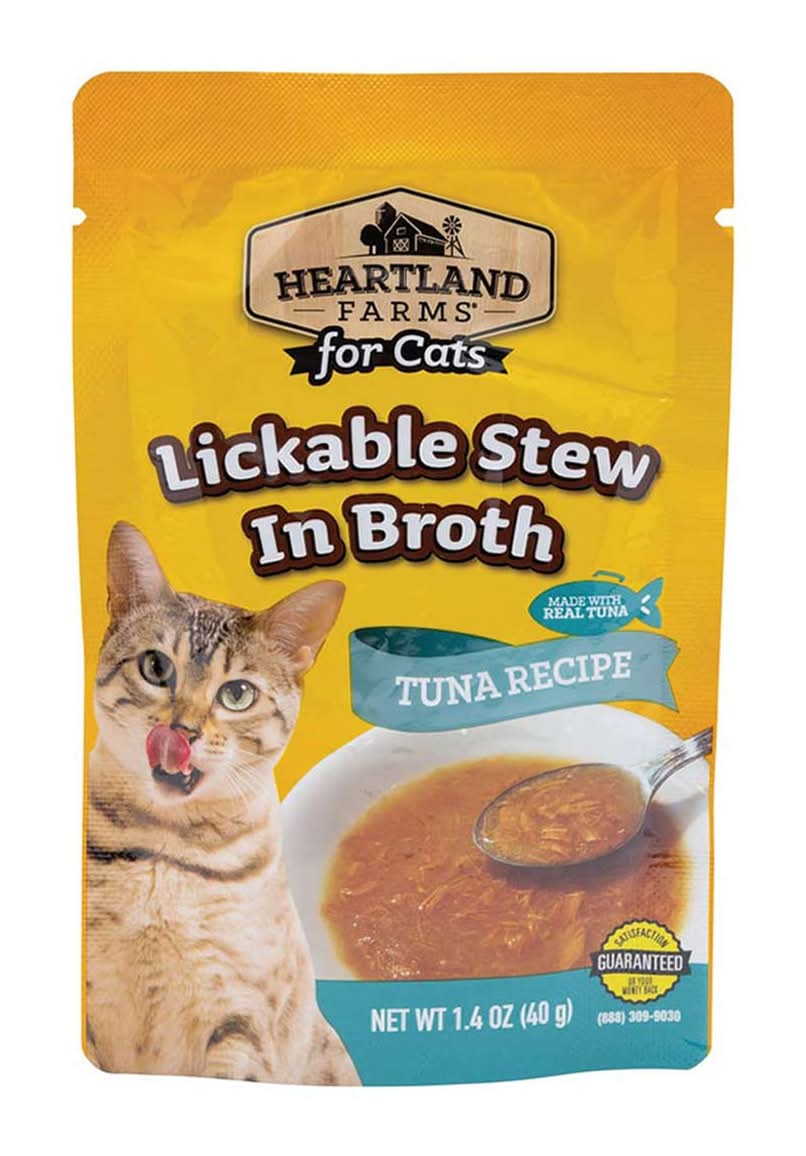 Heartland Farms Tuna Recipe Lickable Stew in Broth Cat Food (1.4 oz)