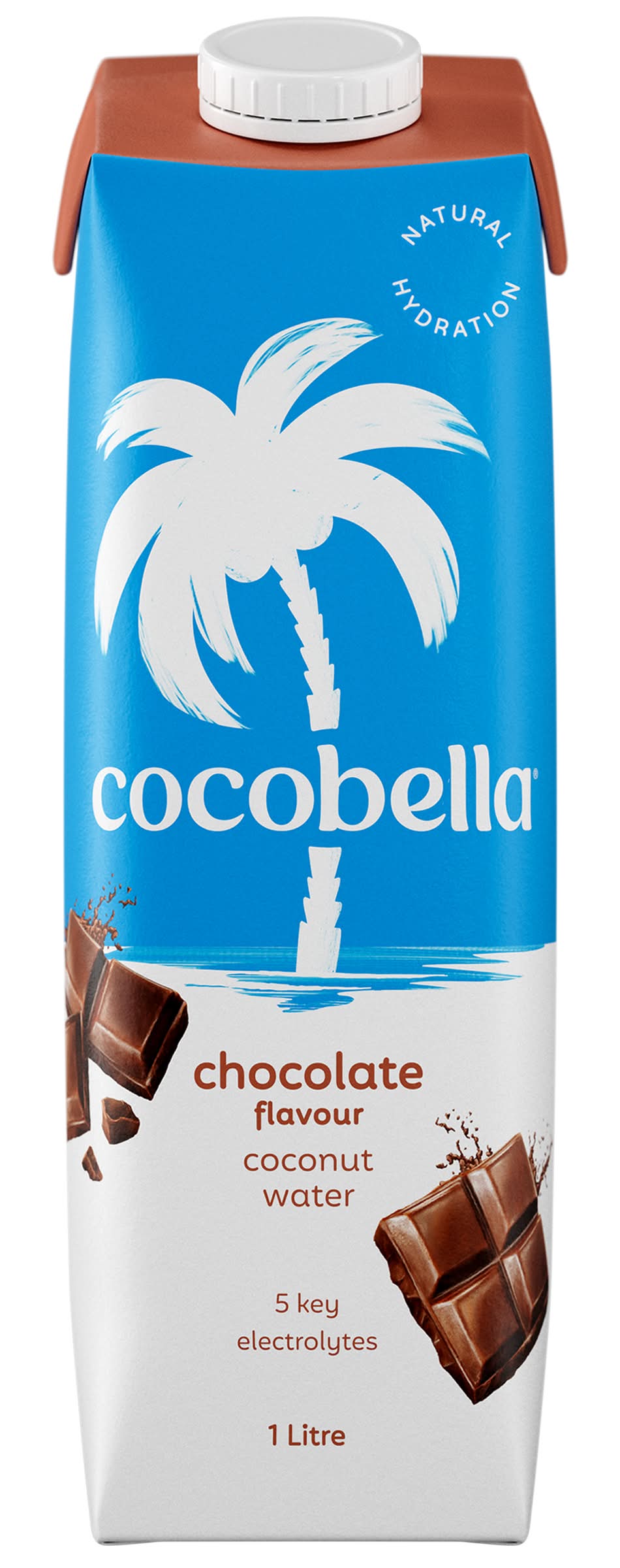 Cocobella Flavoured Coconut Water, Chocolate (1L)