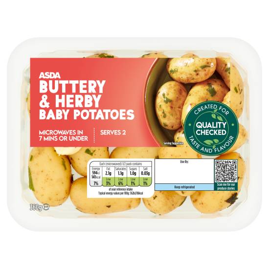 ASDA Buttery & Herby Baby Potatoes (360g)